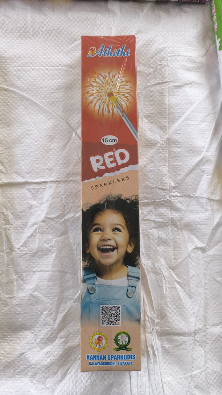 15 CM RED SPARKLERS